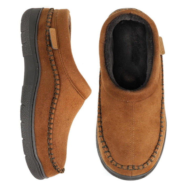 🔥🚀 Heißer Verkauf! Begrenzter Vorrat! 🌟👟💥Herren Rutschfeste, Warme Plüsch-Slip-On-Loafer mit Breiter Zehenbox