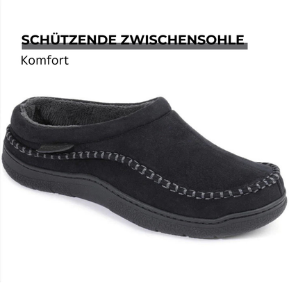 🔥🚀 Heißer Verkauf! Begrenzter Vorrat! 🌟👟💥Herren Rutschfeste, Warme Plüsch-Slip-On-Loafer mit Breiter Zehenbox