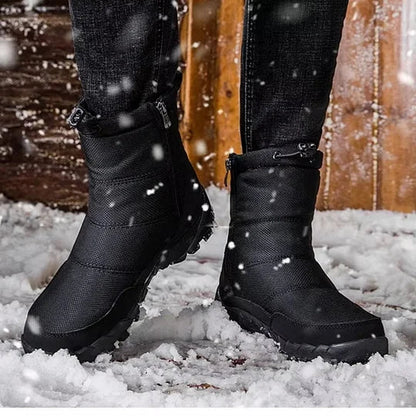 (⏰Begrenzte Zeit Rabatt 50% ) Herren Orthopädische Knöchelstütze Schneestiefel - Wasserdicht, Warm & Leicht Wanderstiefel